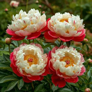 Пион Коралловый Каскад купить по цене от 490р. в интернет-магазине «Посадика» с доставкой почтой в в Туране и по всей России – [изображение №1].