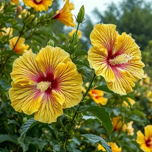 Гибискус Свит Соната купить по цене от 249р. в интернет-магазине «Посадика» с доставкой почтой в в Туране и по всей России – [изображение №1].